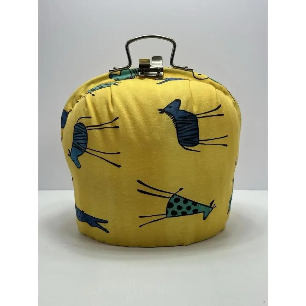 Vintage Clamshell Knitting Sewing Bag Purse Metal‎ Frame Storage Container?